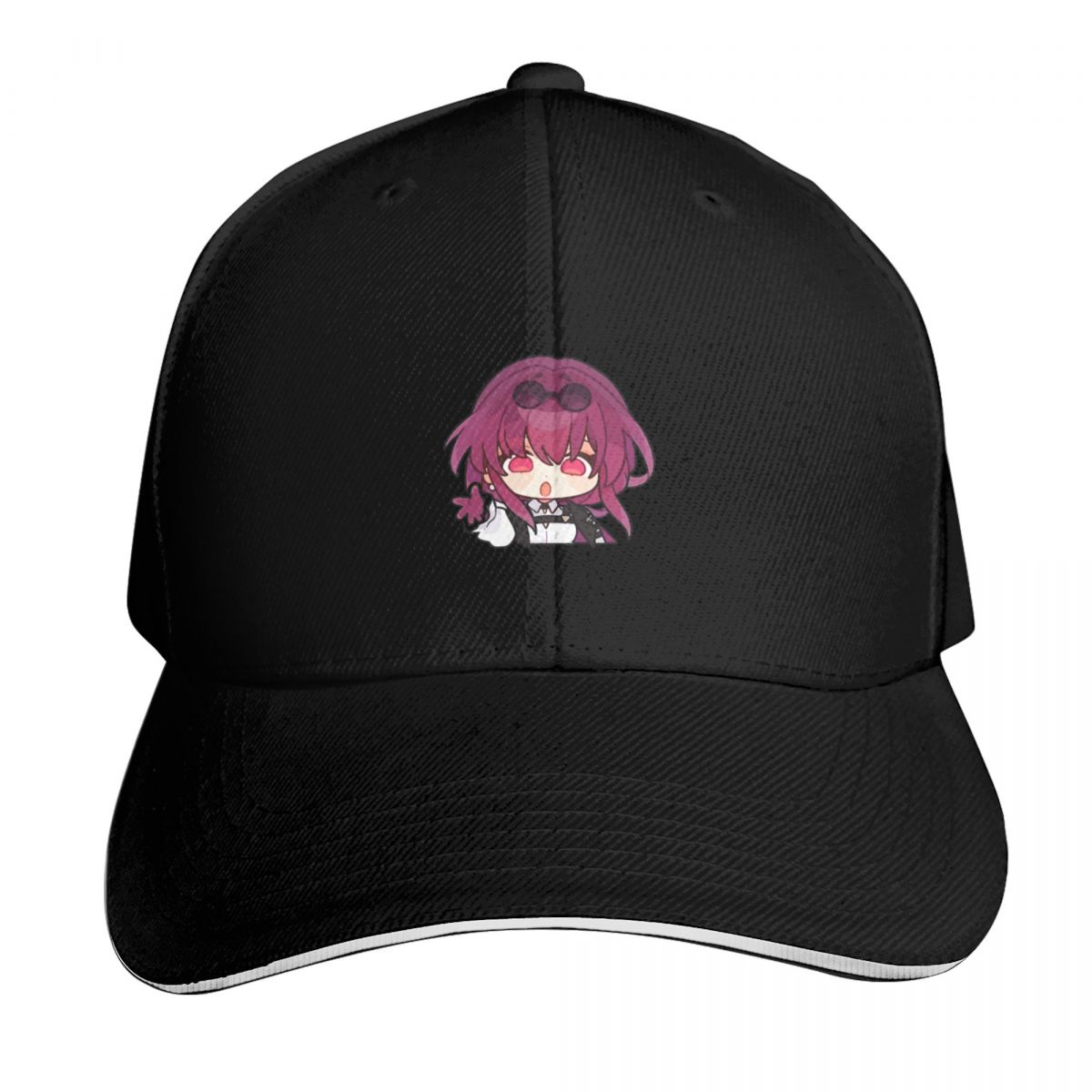 Baseball Cap Structured - 崩壊：スターレイル カフカ ベースボールキャップ ストラップバック ダッドハット 6パネル構造
