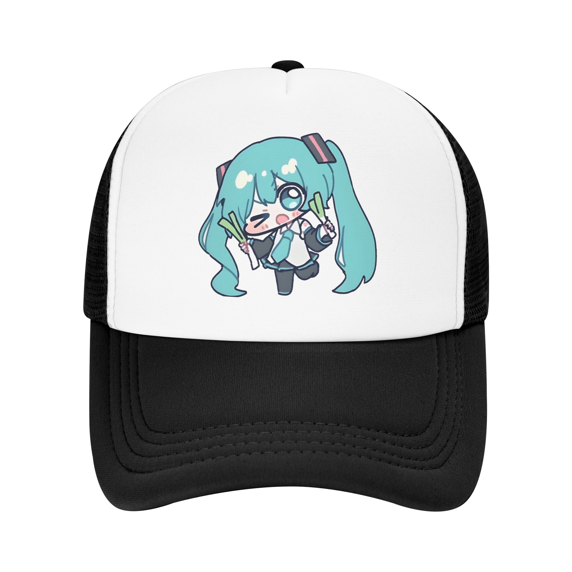Golf Cap Dad - 初音ミクのボーカロイドトラッカーハットユニセックスヒップホップお父さん帽子サンハットゴルフハット通気性ポリエステルメッシュ野球帽夏