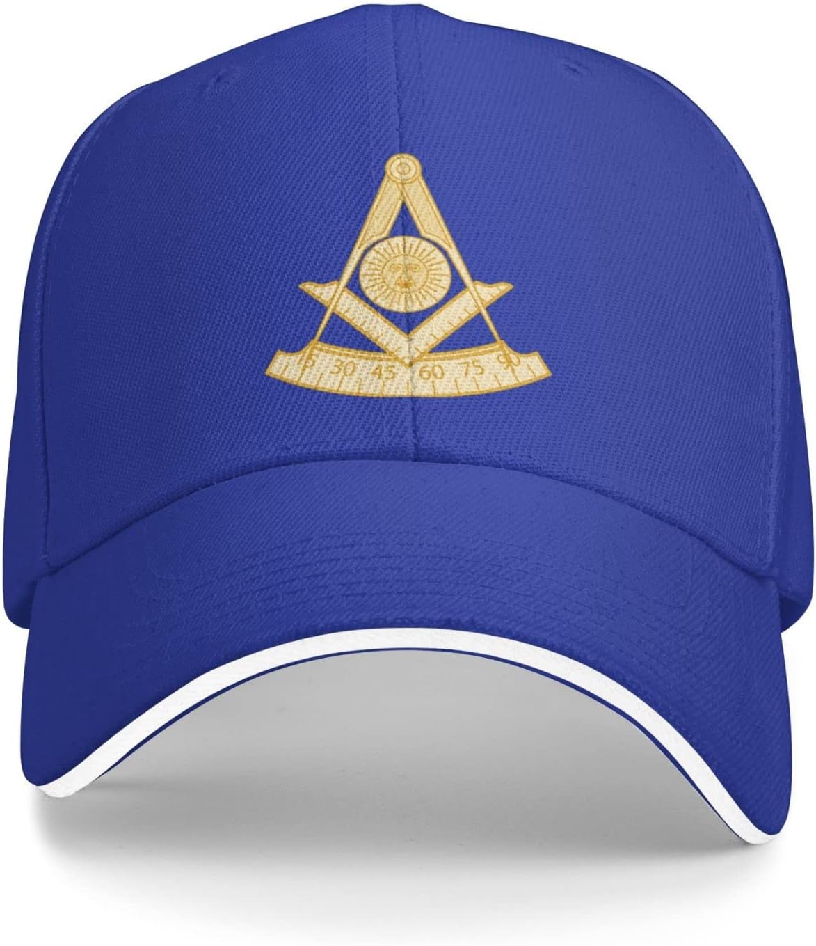Golf Cap Dad - フリーメイソン パストマスター ジュエル メイソニック スクエア コンパス