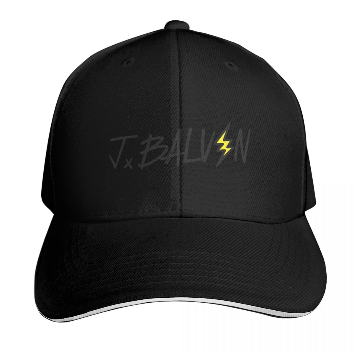 Baseball Cap Structured - J Balvinのグッズ、Jbalvinロゴ入りベースボールキャップ。6パネル構造で、日差しを防ぐUPF50+の機能を備え、通気性の良いメッシュ素材を使用。
