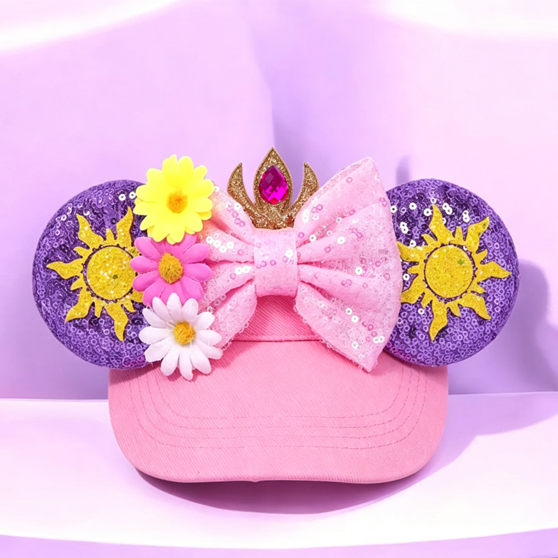 スパンコール付きマウスイヤーバイザーハット（大人女性用）、調 - Visor Sun Hat のレビューと価格