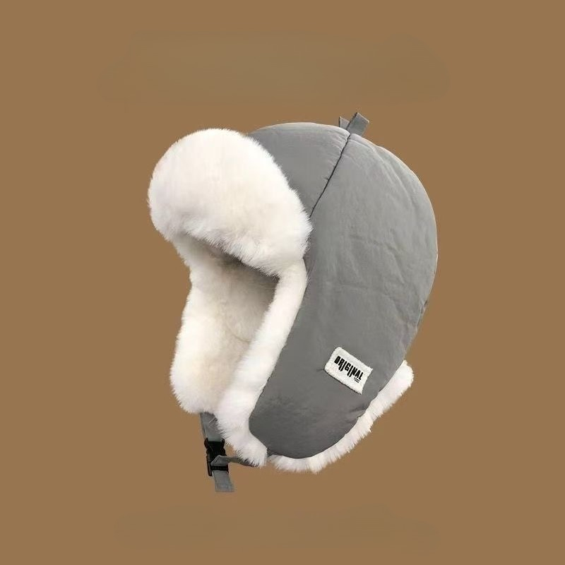 男女兼用冬用雷峰帽、屋外防風耳保護帽子、厚手のプラッシュ素材 - Winter Trapper Hat のレビューと価格