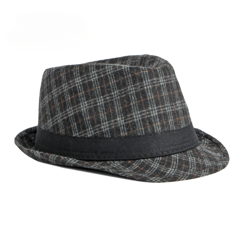 男性と女性の袖のジャズ帽子、ジョーカーチェックトップ帽子、厚 - Fedora Hat Wool のレビューと価格