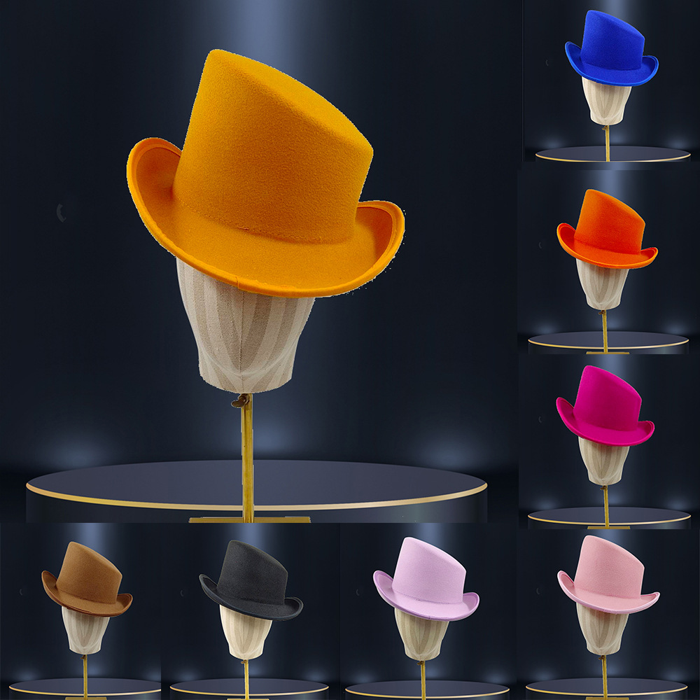 スタイリッシュなメンズ フェドーラ帽 角度付きエッジ - 秋 - Fedora Hat Wool のレビューと価格