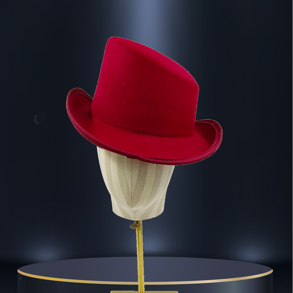 スタイリッシュなメンズ フェドーラ帽 角度付きエッジ - 秋 - Fedora Hat Wool のレビューと価格