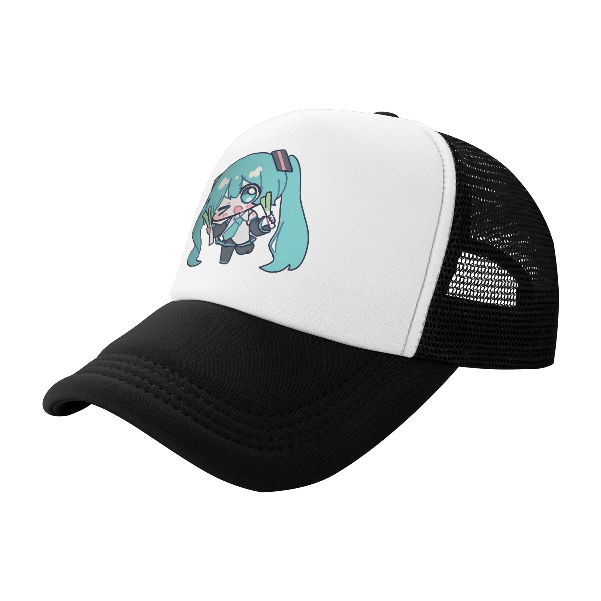 初音ミクのボーカロイドトラッカーハットユニセックスヒップホッ - Golf Cap Dad のレビューと価格