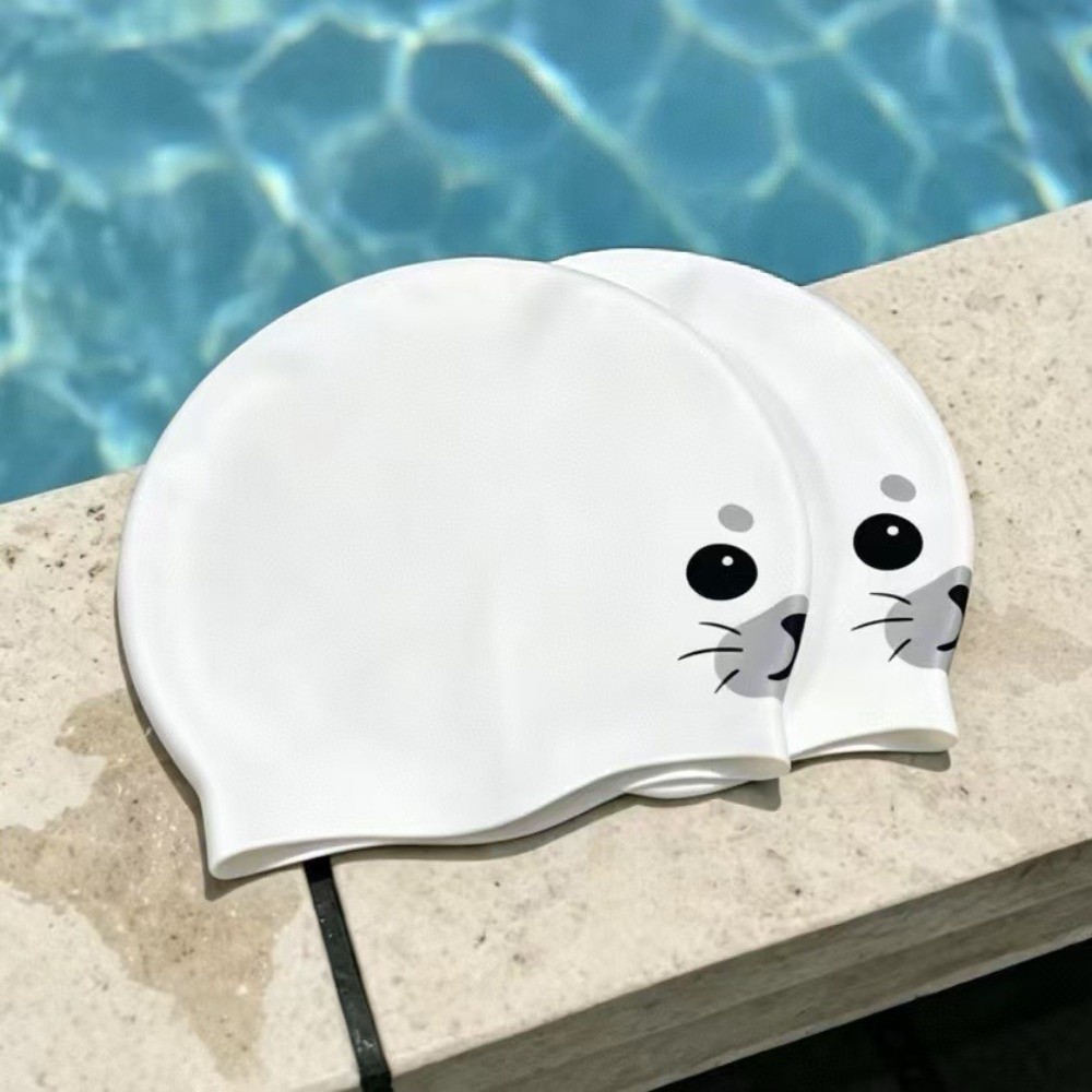 かわいい防水シリコン水泳キャップ速乾性漫画水泳帽子面白い快適 - Swim Hat Silicone のレビューと価格